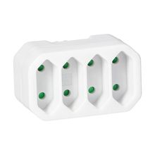 Product image of გამანაწილებელი  ORNO 4 2р euro თეთრი