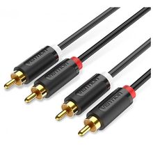 Product image of VENTION BCMBH 2-Male to 2-Male RCA Cable 2M Black