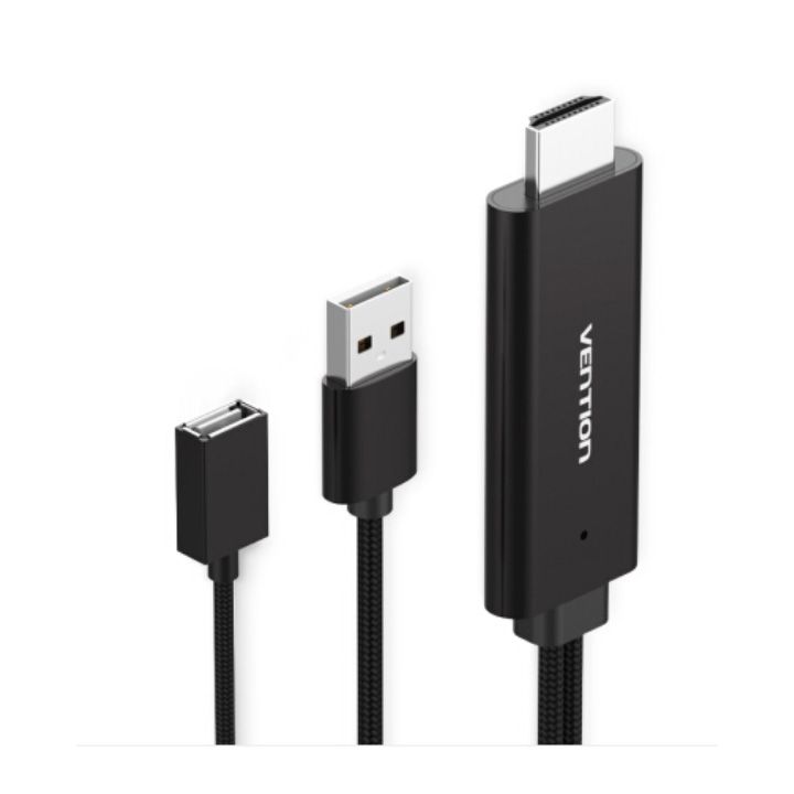 vention-cekbh-usb-to-hdmi-convert-cablemobile-phone-connect-to-tv-2m-black-metal-type
