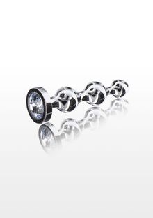 Product image of Anal Plug Diamond Star Beads Medium ვერცხლისფერი