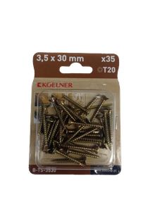 Product image of სჭვალი ხის მაგარიზედაპირი Koelner 3,5x30 მმ 35 ც B-TS-3530  ბლისტი