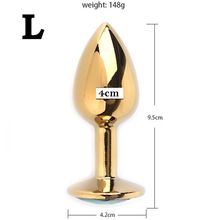 Product image of Kiku ოქროსფერი ანალური საცობი L