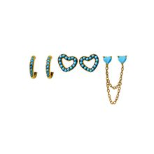 Product image of Her Store ტიტანის მოოქროვილი საყურის სეტი