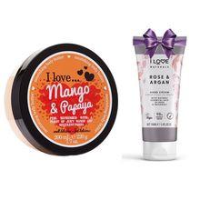 Product image of I Love Body Butter Mango Papaya ტანის დამატენიანებელი კრემი + საჩუქარი ხელის კრემი