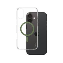 Product image of Mobile Phone Case/ CARE by PanzerGlass iPhone 16 Plus Flagship Case Transparent Urban Combat w. Green MagSafe