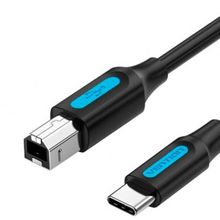 Product image of VENTION CQUBH USB 2.0 C Male to B Male 2A Cable 2M Black