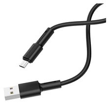 Product image of BOROFONE BX31 Soft silicone charging data cable for Micro Black