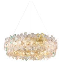Product image of 5506A-600 8 ნათურით E14, ოქროსფერი მინა ჭაღი