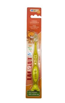 Product image of Lacalut კბილის ჯაგრისი (4+წლიდან) ყვითელი 1ც