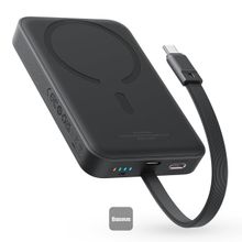 Product image of OS-Baseus Magnetic Mini Air Wireless Fast Charge Power Bank 10000mAh 20W Cluster Black პორტატული დამტენი