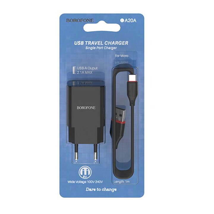 borofone-ba20a-sharp-single-port-charger-setlightningeu-black-photo-2