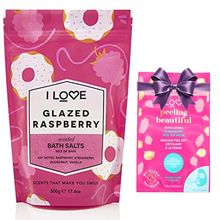 Product image of I LOVE Signature Bath Salts Glazed Raspberry აბაზანის მარილი + საჩუქარი სახის ნიღაბი