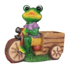 Product image of 27.5x14x25სმ დეკორატიული ქოთანი ფიგურა ბაყაყი