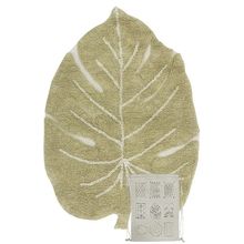 Product image of Lorena Canals Mini Monstera Olive ხელნაკეთი საბავშვო ხალიჩა