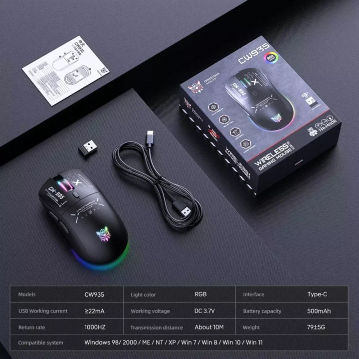 onikuma-cw935-tri-mode-gaming-mouse-black-mausi-photo-4