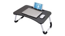 Product image of T2 ლეპტოპის სადგამი დასაკეცი მაგიდა საწოლისა და დივანისთვის შავი