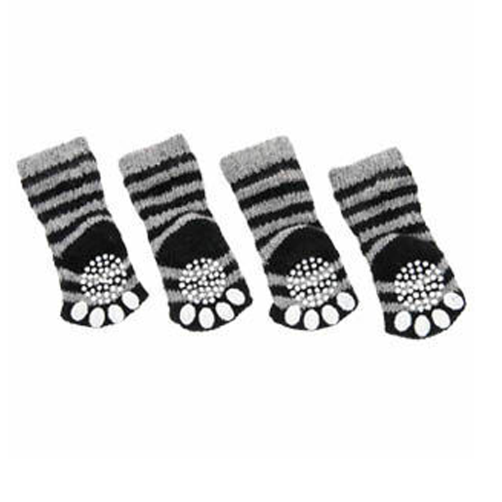 flamingo-pet-socks-4pcsset-m-blackgrey-dzaghlis-tsindebi-photo-3