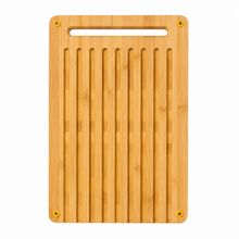 Product image of 6424002012962 პურის საჭრელი დაფა Fiskars FF Bamboo bread board set FSC