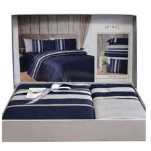Product image of ARTWEL Navy Blue ორსაწოლიანი თეთრეულის კომპლექტი