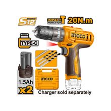 Product image of INGCO CIDLI12206 12V ნახშირიანი ელექტრო ხრახნდამჭერი