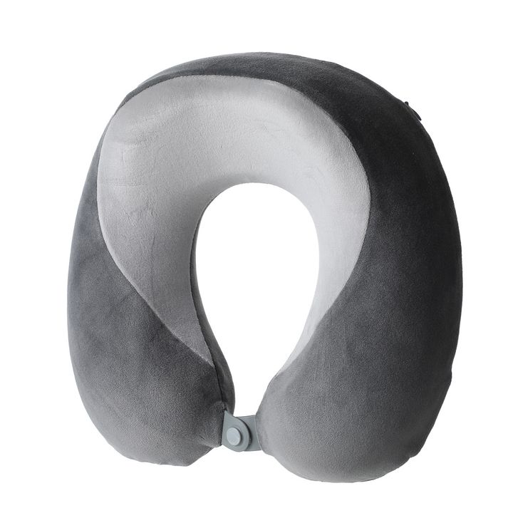 kisris-balishidual-color-memory-foam-u-shaped-neck-pillow-gray