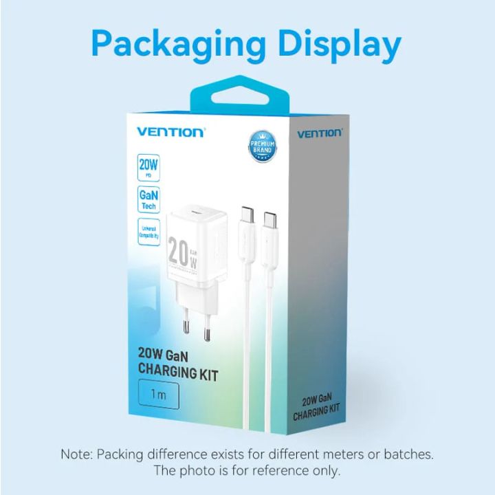vention-tz-fepb0-eu-01-1-port-usb-c-gan-charger-20w-with-usb-c-to-usb-c-cable-1m-eu-plug-black-photo-2