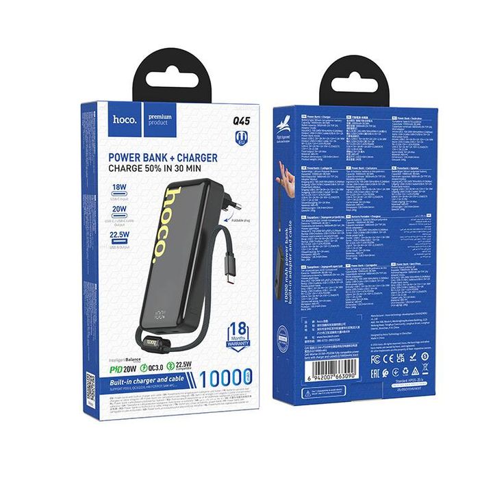 hoco-q45-worrier-225wpd20w-portatuli-damteni-10000mah-photo-2