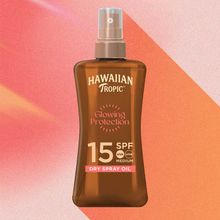 Product image of Hawaiian Tropic Glowing dry Oil gel spf 15 200მლ  მზისგან დამცავი მშრალი ზეთი გელის კონსისტენციით