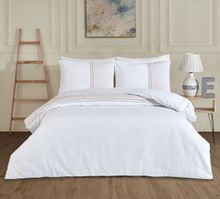 Product image of VENISON DUVET COVER SET DOUBLE WHITE საბნის პირი