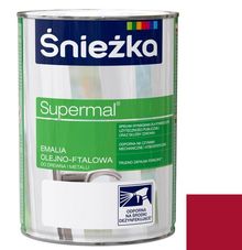 Product image of ემალი ზეთოვან-ფთალური Sniezka Supermal RAL590 800 მლ პრიალა წითელი