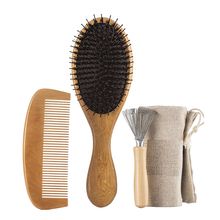 Product image of თმის სავარცხლის ნაკრები, Bristle brush and comb