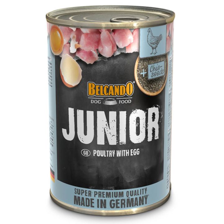 belcando-junior-poultry-with-egg-400gr-dzaghlis-sveli-sakvebi
