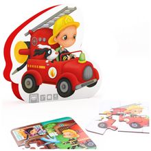 Product image of Eureka Kids Fireman Evolutive Puzzle 4 ცალი ფაზლის ნაკრები
