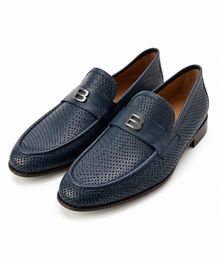 Product image of LOAFER PERF.CALF.& L DARK BLUE ლოფერი
