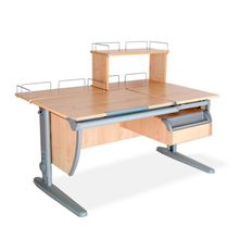 Product image of სამეცადინო მაგიდა ერგო უნივერსალი SUT17, ტუმბო TCH 04, უკანა ერთ და ორ იარუსიანი თაროთი