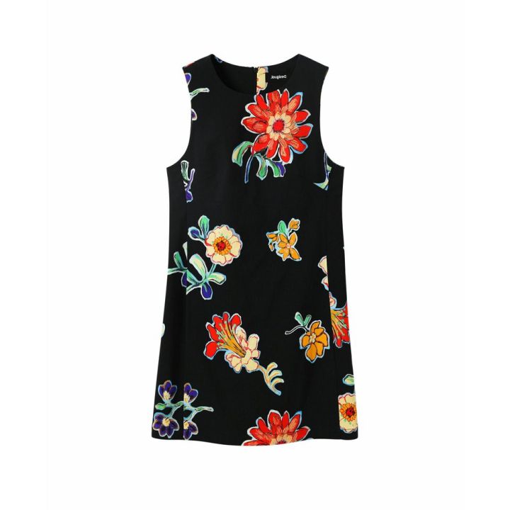 desigual-floral-print-mini-dress-qalis-mokle-kaba-feradi-qvavilebis-printit