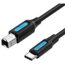 Product image of VENTION CQUBG USB 2.0 C Male to B Male 2A Cable 1.5M Black