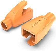 Product image of VENTION IODO0-50 RJ45 Strain Relief Boots Orange PVC Type 50 Pack ქსელის კაბელის დამცავი