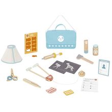 Product image of Tooky Toy ვეტერინარის სათამაშო ნაკრები – ხის სცენური კომპლექტი