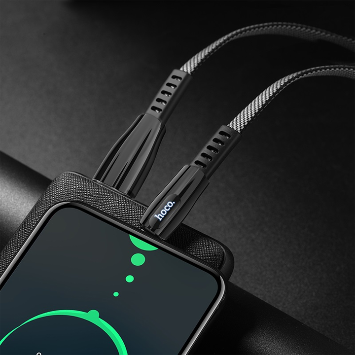 hoco-u70-splendor-charging-data-cable-for-type-c-dark-gray-photo-4