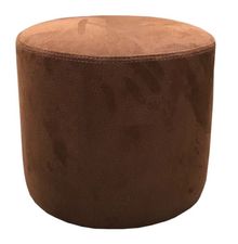 Product image of პუფი მრგვალი ალკანტარა ნეიტრალური ყავისფერი