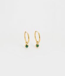 Product image of Earring / SEC16350-01GRN ოქროსფერი ქალის საყურე ფოლადი