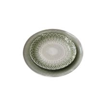 Product image of Nisse თეფში ფაიფურის 20 სმ ხაკისფერი ზოლებით