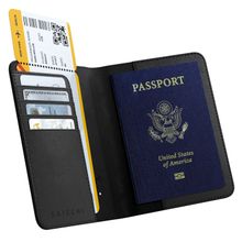 Product image of SATECHI Vegan-Leather Passport Cover with Find My საპასპორტე