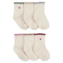 Product image of Carter's 6-Pack Ivory Socks ბავშვის წინდების ნაკრები