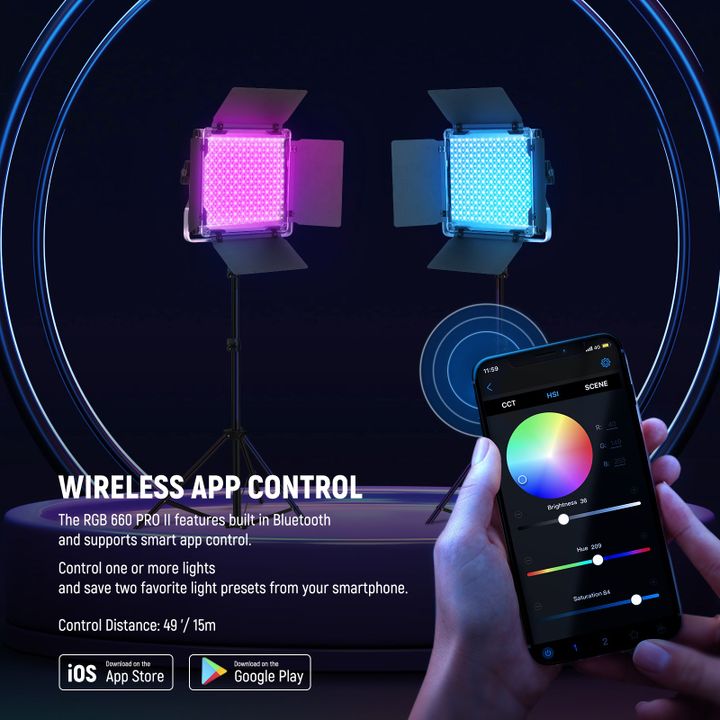neewer-rgb660-pro-ii-rgb-app-led-light2200cm-light-stand1-video-ganateba-photo-3