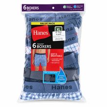 Product image of Hanes XL ბიჭების ბოქსერები 6 ც