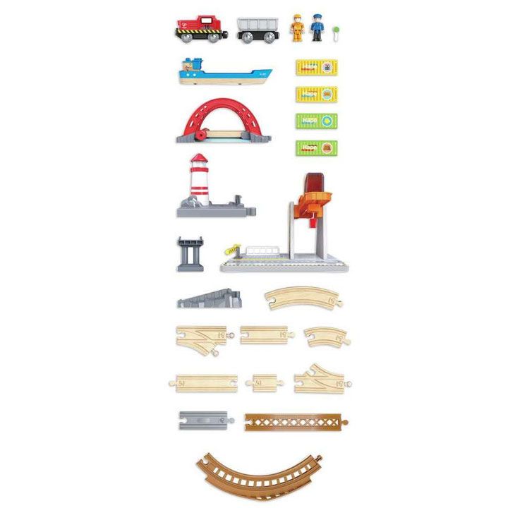 hape-sea-rail-cargo-transportation-set-satamasho-sazghvao-da-sarkinigzo-tvirtebis-gadazidvis-kompleqti-photo-4