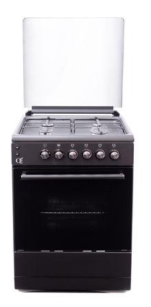 Product image of Gas Cooker/ Oz/ Oz OE 6040 BL / OQ60X60B4E Coocker, 4Gas, Oven-Electric, Convection, 3Plates,Lighter, 60x60x85, Black, Top glass