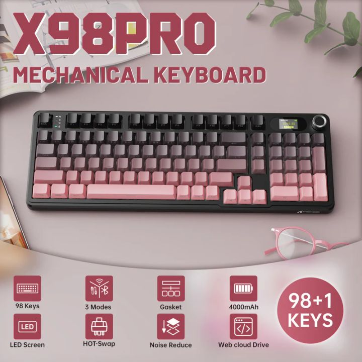 attack-shark-keyboard-mechanical-x98-pro-1khz-gaming-klaviatura-photo-2